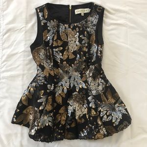 Shimmering Professional/Party Top with Sequins